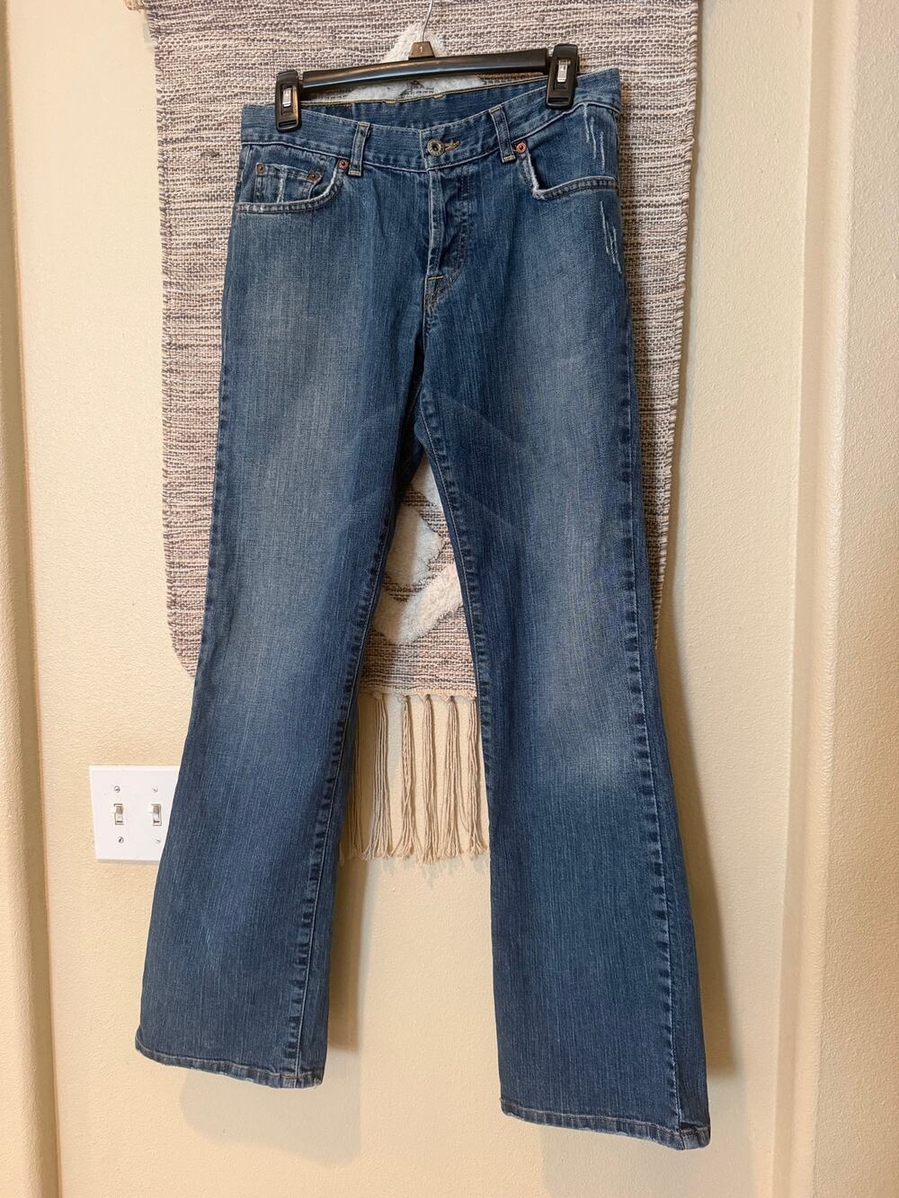 Lucky Brand Dungarees Easy Rider Bootcut Jeans Women 4/27 Medium Wash Denim